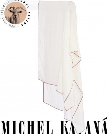 Палантин Унисекс Jq.CASH40_24-JAQUARD-1/ALB